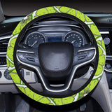 Slices of Lime design pattern Car Steering Wheel Cover