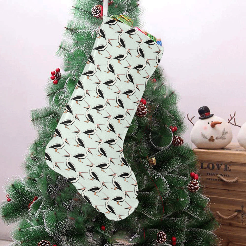Pelican Pattern Print Design 02 Christmas Stocking