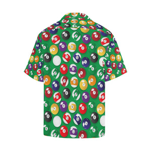 Billiard Ball Pattern Print Design 02 Men's All Over Print Hawaiian Shirt (Model T58)