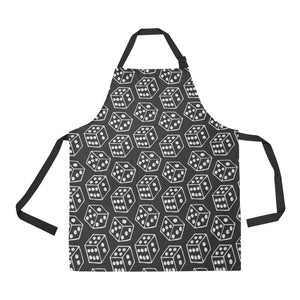 Dice Pattern Print Design 01 All Over Print Adjustable Apron