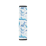 Watercolor dolphin pattern Car Seat Belt Cover