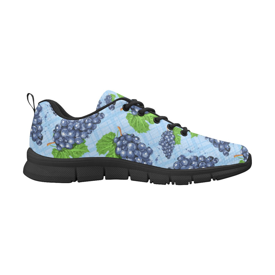 Watercolor grape pattern Men's Sneaker Shoes