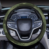 Digital Green camouflage pattern Car Steering Wheel Cover