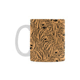 Bengal tigers pattern Classical White Mug (Fulfilled In US)