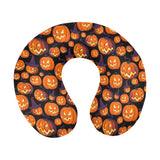 Halloween Pumpkin pattern U-Shaped Travel Neck Pillow