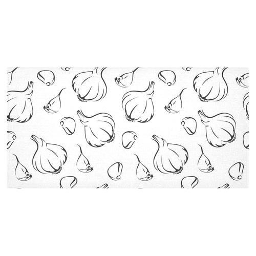Garlic pattern black white Tablecloth