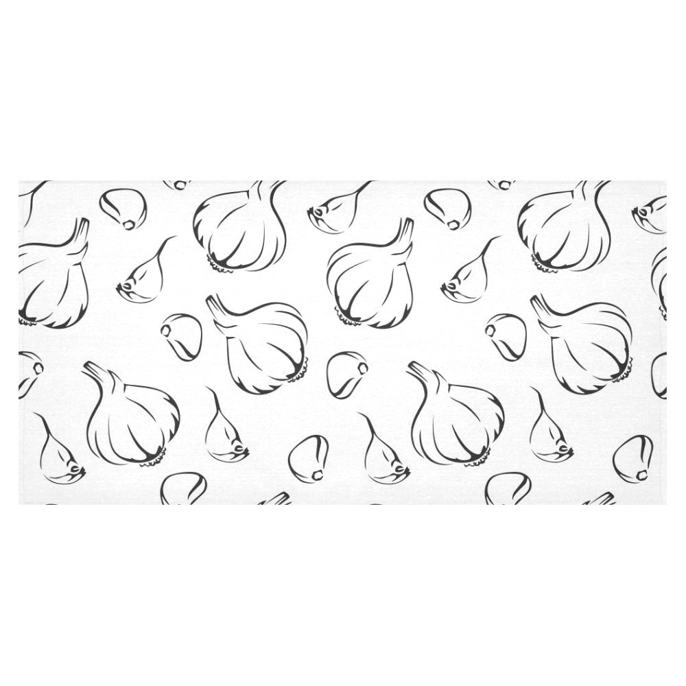 Garlic pattern black white Tablecloth