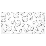 Garlic pattern black white Tablecloth