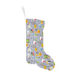 Math Pattern Print Design 04 Christmas Stocking