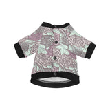 Spider web cobweb design color pattern All Over Print Pet Dog Round Neck Fuzzy Shirt