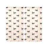 Ostrich Pattern Print Design 05 Gauze Curtain