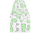 Chemistry Periodic Table Pattern Print Design 03 Table Runner