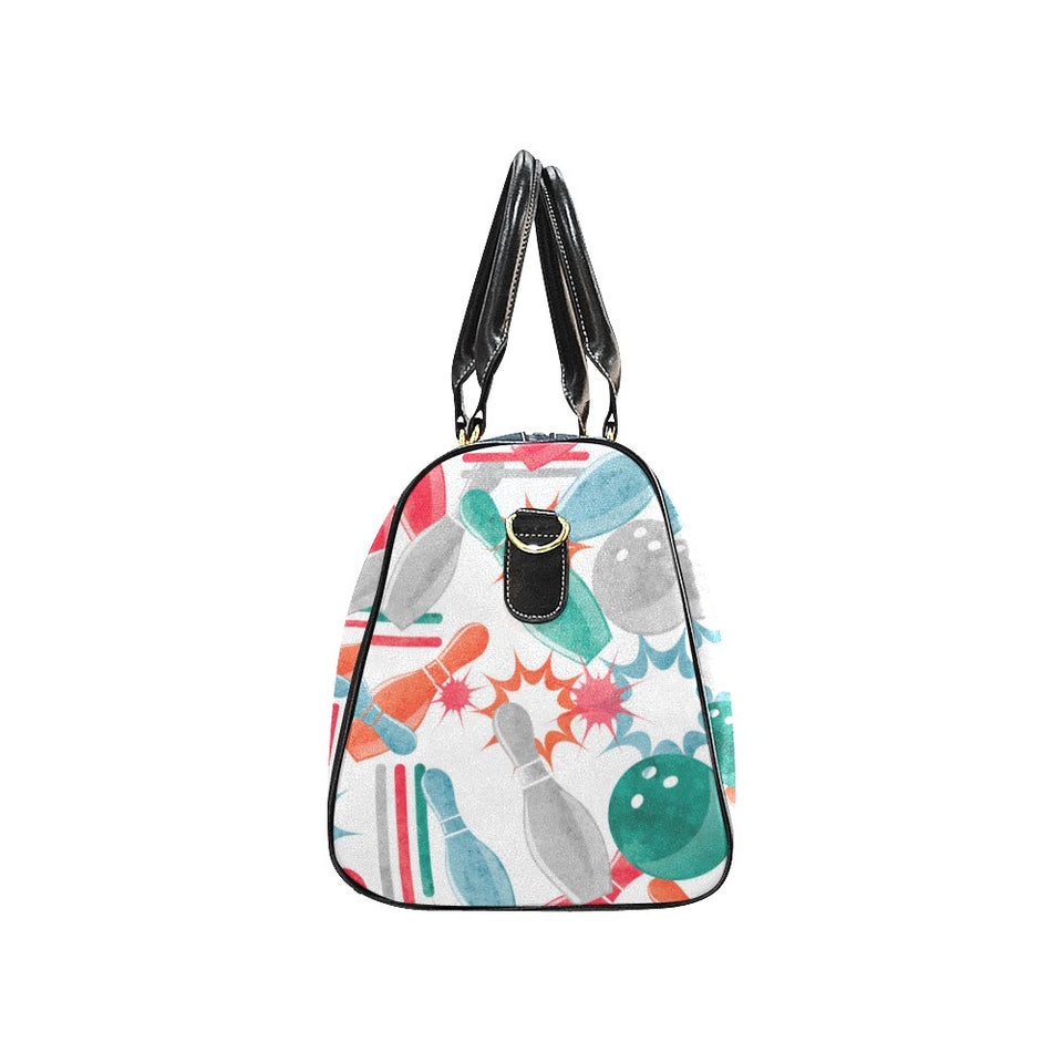 Watercolor bowling pattern Travel Bag