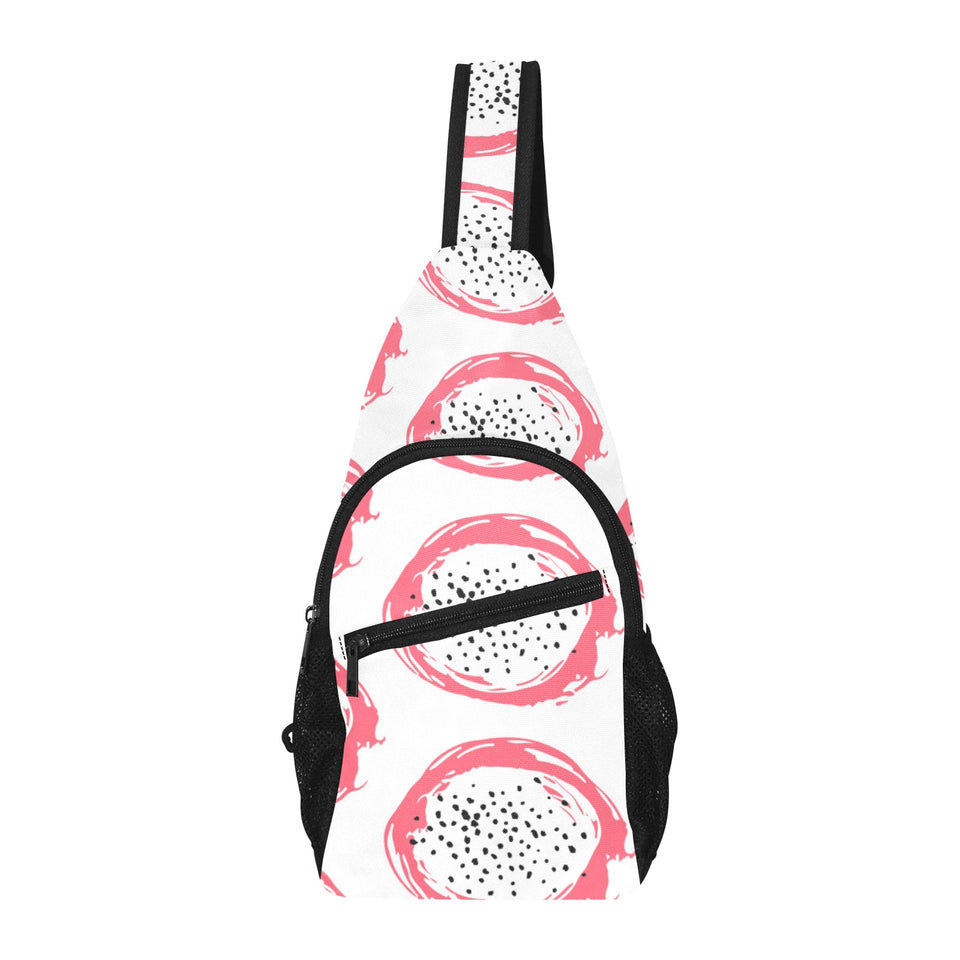 Hand drawn dragon fruit All Over Print Chest Bag