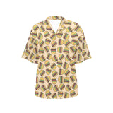 Hamburger Pattern Print Design 01 Women's All Over Print Hawaiian Shirt
