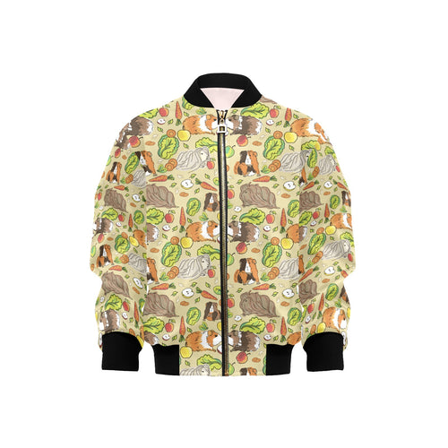Guinea Pig Pattern Print Design 04 Kids' Boys' Girls' Bomber Jacket