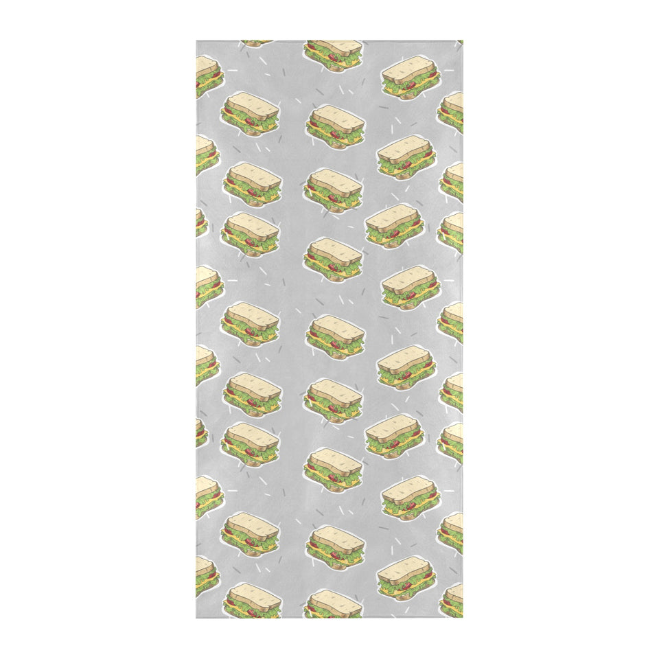 Sandwich Pattern Print Design 05 Beach Towel