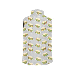 Sandwich Pattern Print Design 05 Men's Padded Vest