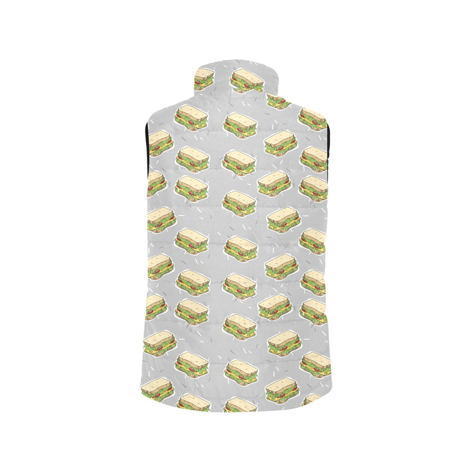 Sandwich Pattern Print Design 05 Men's Padded Vest