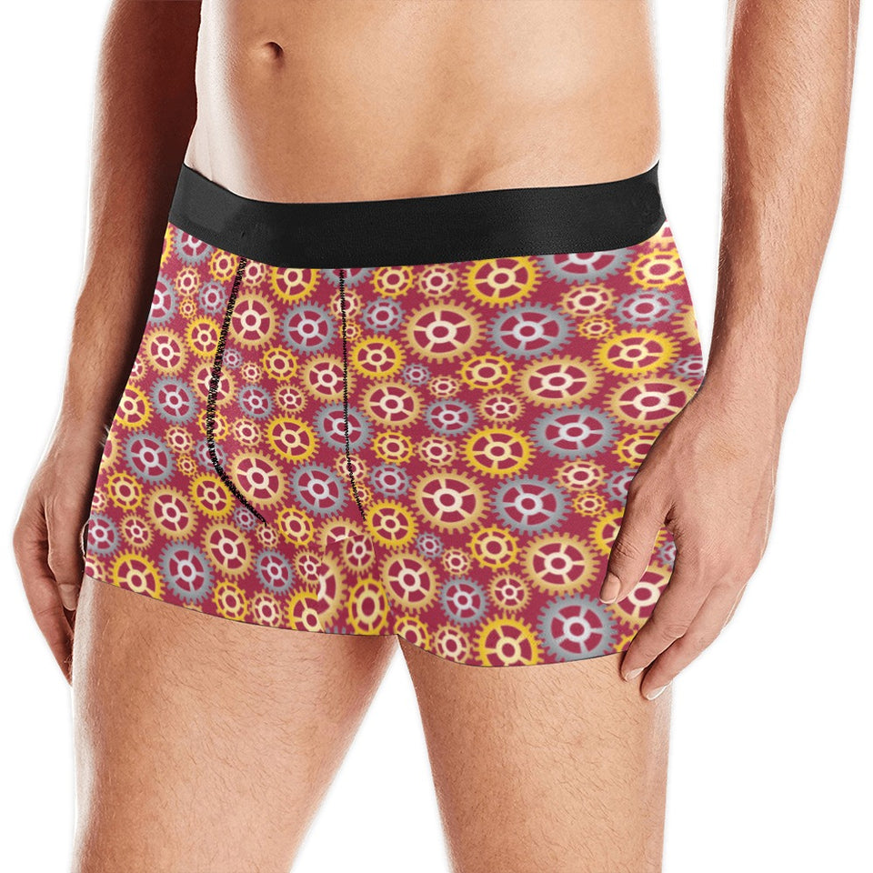 Gear Pattern Print Design 04 Men's All Over Print Boxer Briefs Men's Underwear