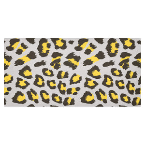 Gray Leopard print pattern Tablecloth