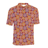 Gear Pattern Print Design 04 Men's All Over Print Polo Shirt