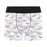 Helicopter plane pattern Men's All Over Print Boxer Briefs Men's Underwear