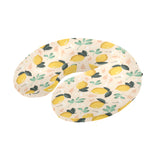 lemon flower leave pattern U-Shaped Travel Neck Pillow