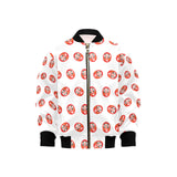 Daruma japanese wooden doll pattern Kids' Boys' Girls' Bomber Jacket