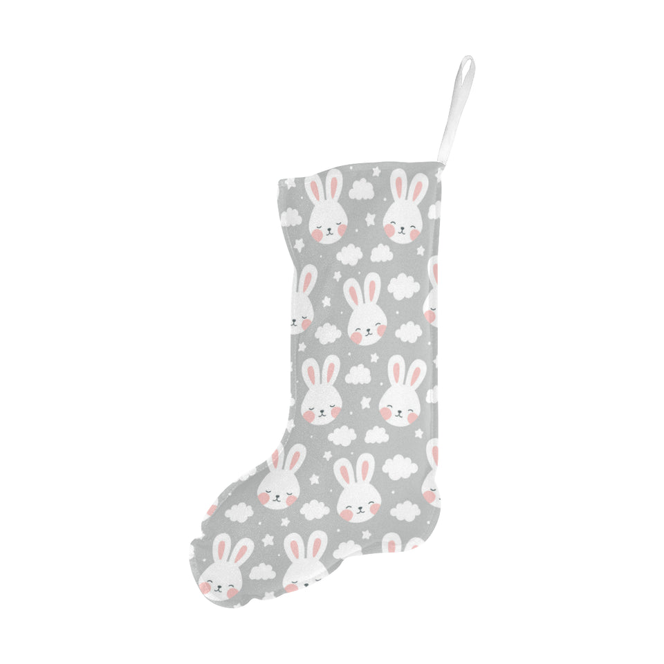 Rabbit cloud Pattern Christmas Stocking