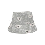 Cute koala leaves pattern Unisex Bucket Hat