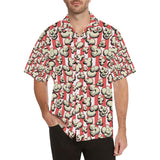 Popcorn Pattern Print Design 05 Men's All Over Print Hawaiian Shirt (Model T58)