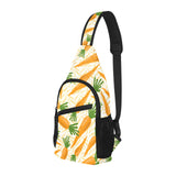 Carrot Pattern Print Design 01 All Over Print Chest Bag