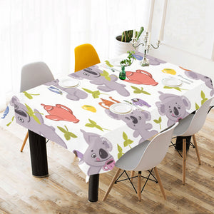 Cute koalas teapots tea Tablecloth