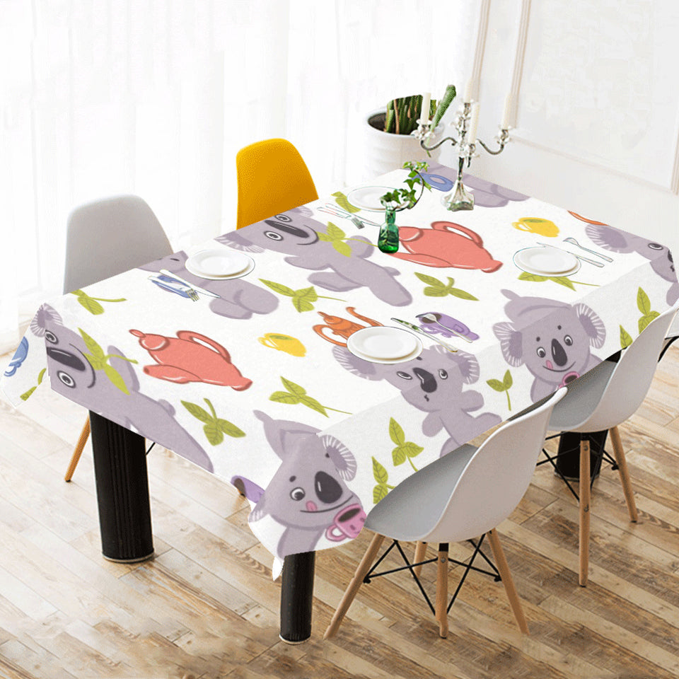 Cute koalas teapots tea Tablecloth