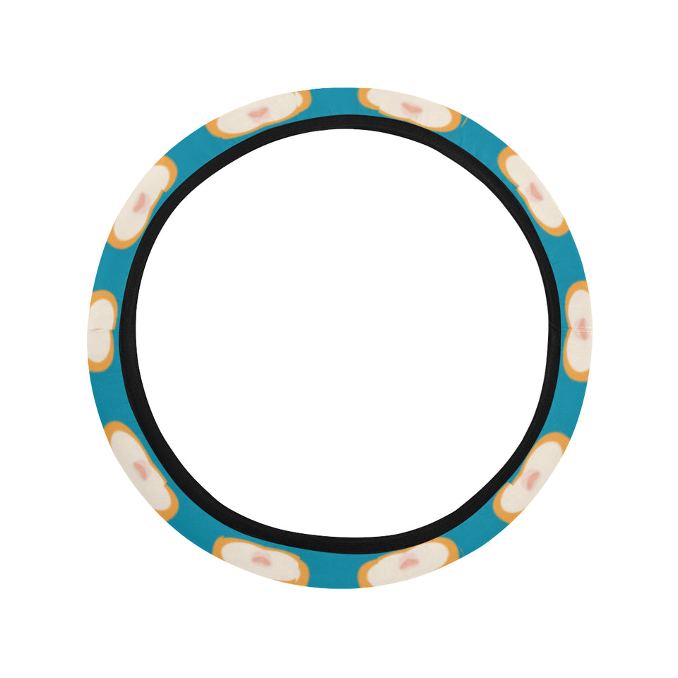 Guinea Pig Pattern Print Design 03 Car Steering Wheel Cover