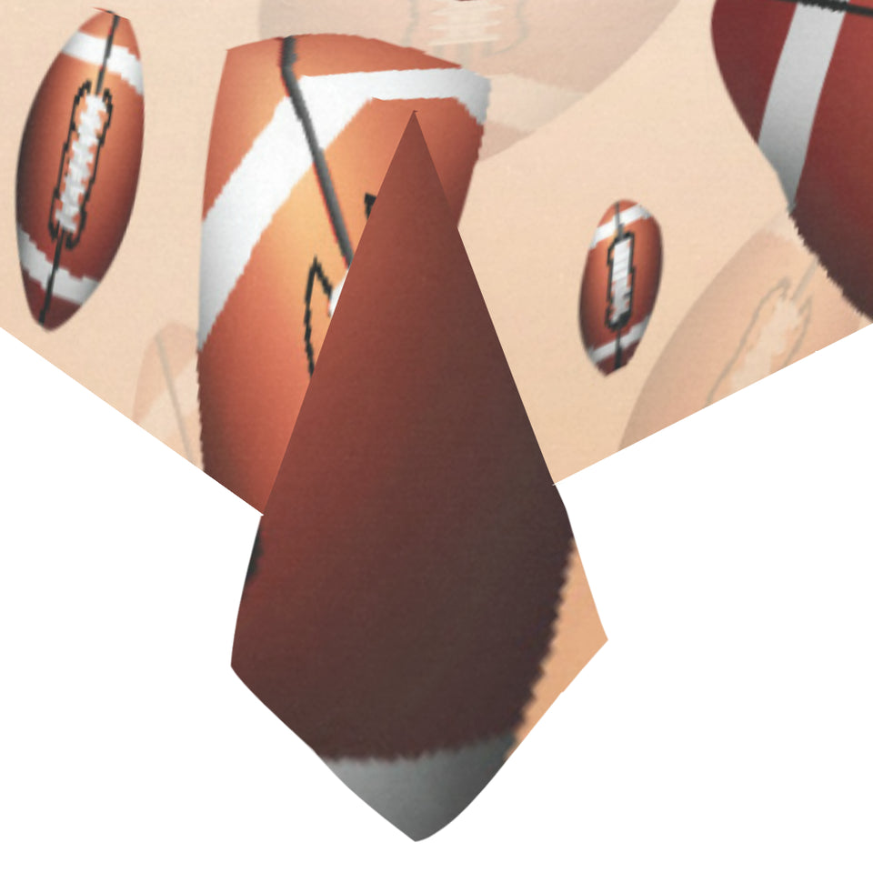 American football ball design pattern Tablecloth