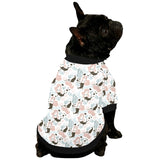 cute mermaid pattern All Over Print Pet Dog Round Neck Fuzzy Shirt
