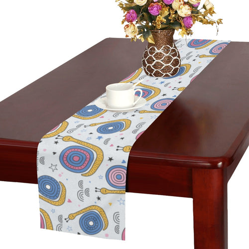 Snail Pattern Print Design 05 Table Runner