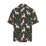 Unicorns forest background Men's All Over Print Hawaiian Shirt