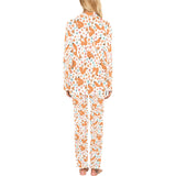 Squirrel Pattern Print Design 05 Women's Long Pajama Set