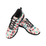 Red Blue guitar pattern Men's Sneaker Shoes