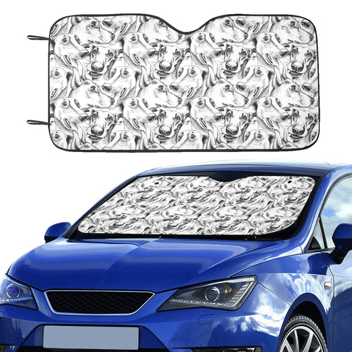 Greyhound Pattern Print Design 01 Car Sun Shade