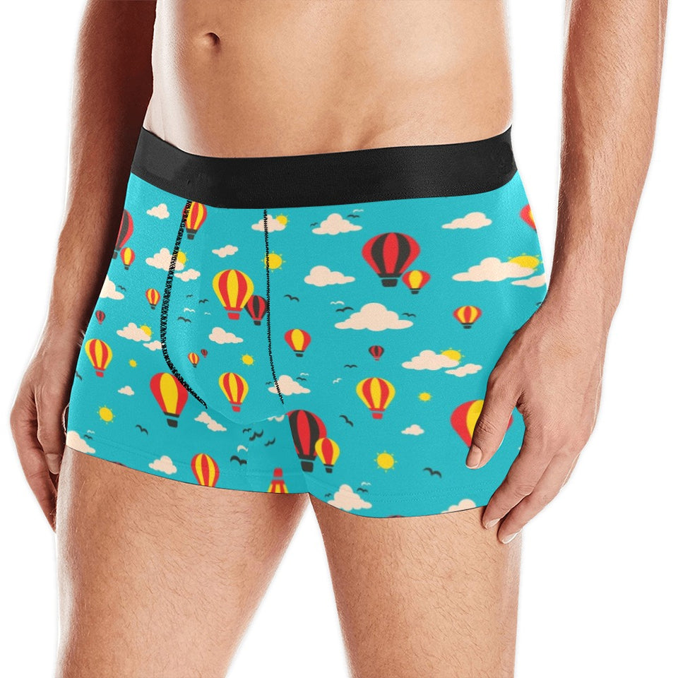 Hot Air Balloon Sky Pattern Men's All Over Print Boxer Briefs Men's Underwear