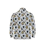 Lion Pattern Print Design 05 Men's Long Sleeve Polo Shirt