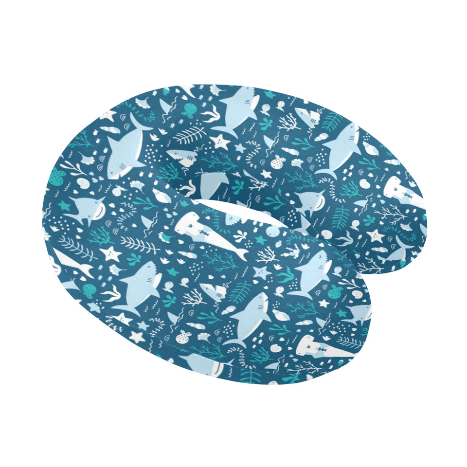 Cute shark pattern U-Shaped Travel Neck Pillow