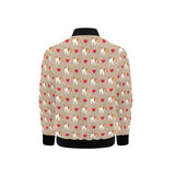 English Bulldog Pattern Print Design 05 Kids' Boys' Girls' Bomber Jacket
