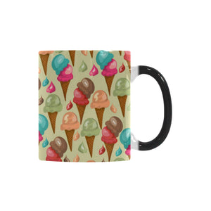 Colorful ice cream pattern Morphing Mug Heat Changing Mug