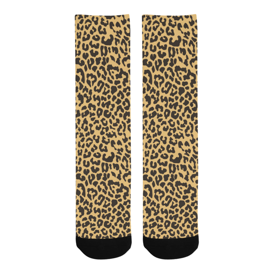 Leopard skin print Crew Socks