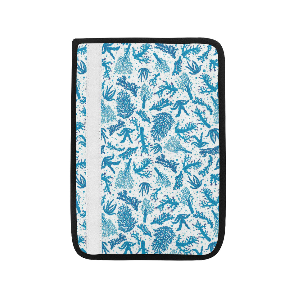 Coral Reef Pattern Print Design 01 Car Seat Belt Cover